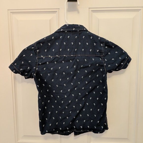 Boys Button Down Palm Tree Shirt - Picture 3 of 4